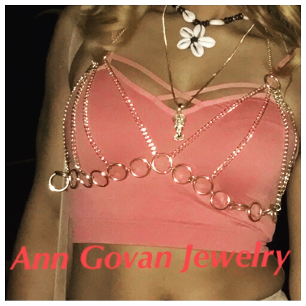 Bralette Gold Bodychain