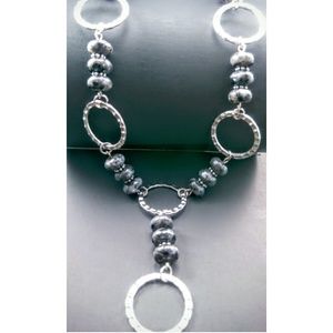 Labradorite & silver Necklace