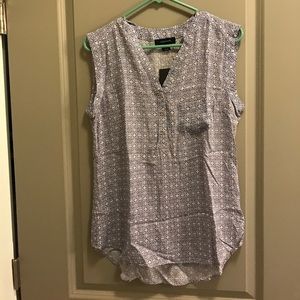 Atmosphere blue print blouse