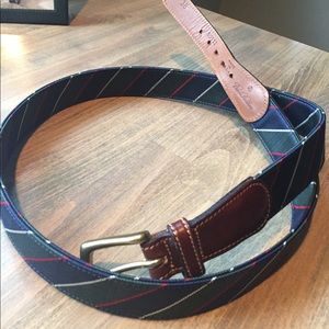 Brooks Brothers men's fabric belt.