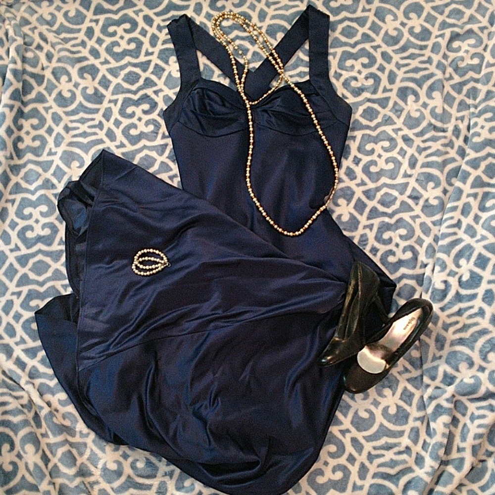 Beautiful blue formal calvin klein dress