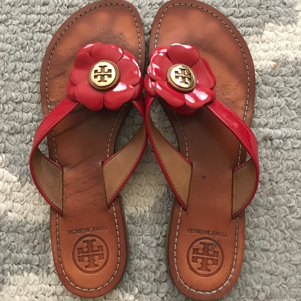 Tory burch thong sandals (slightly worn)