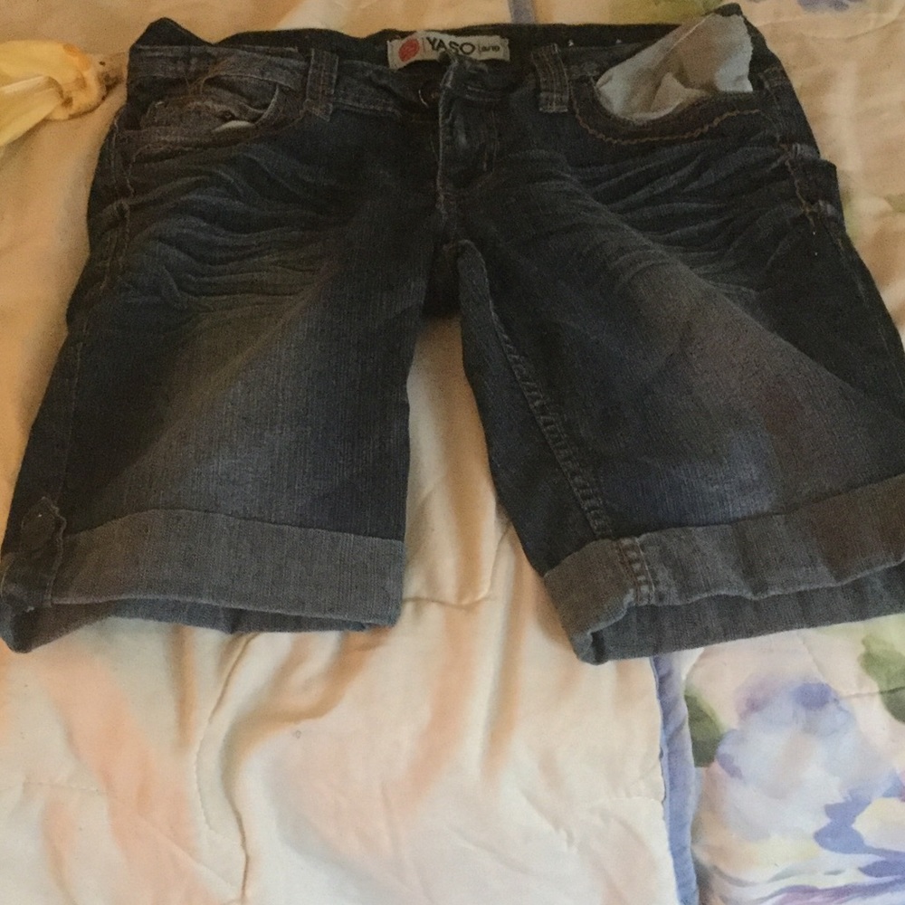 Denim shorts