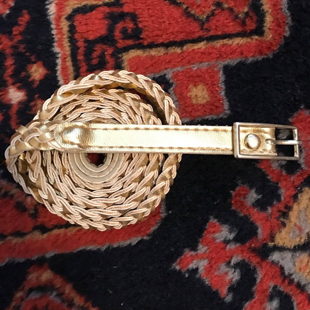 Braided Gold Belt