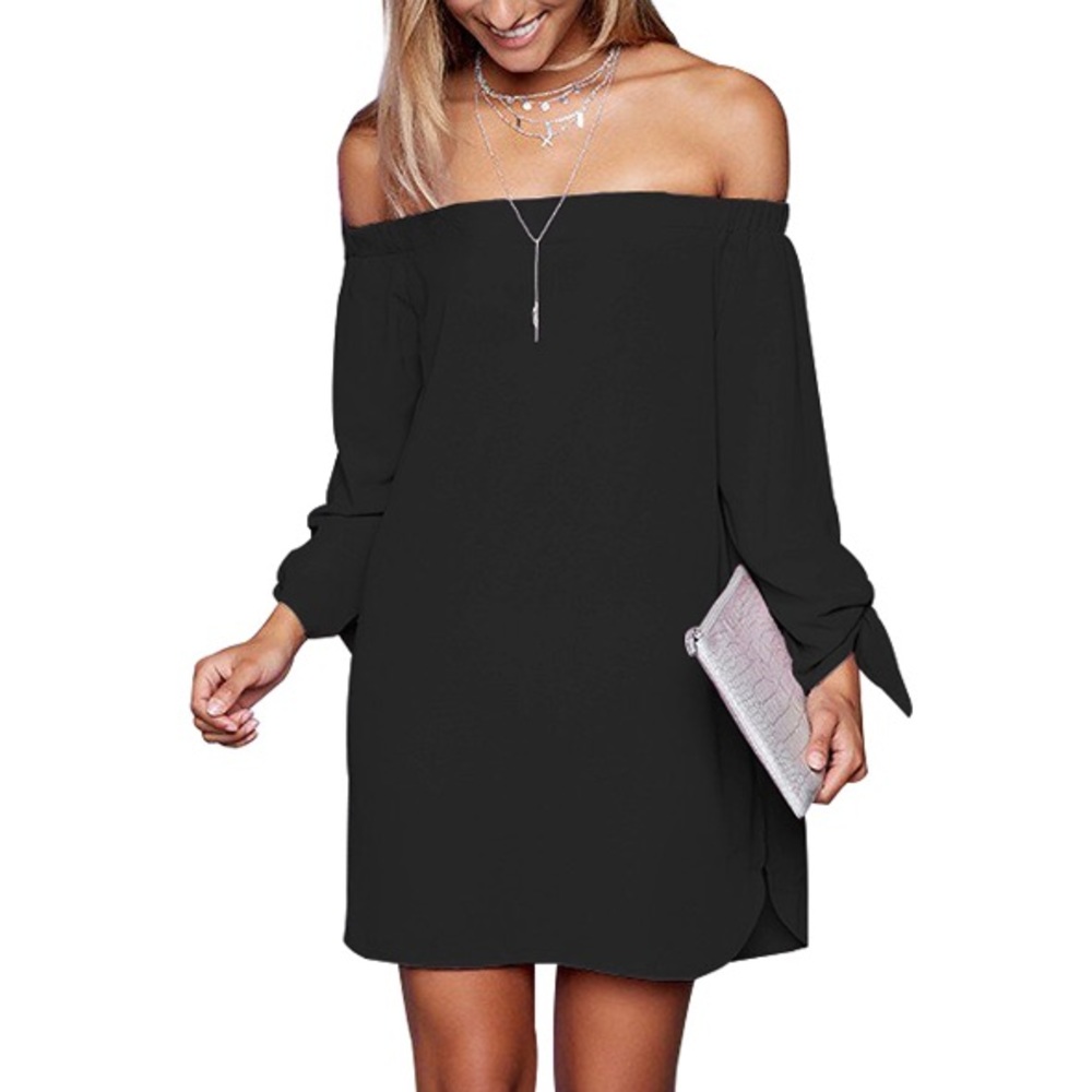 Casual off the shoulder dress