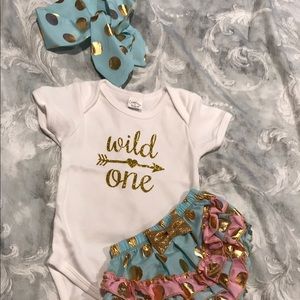 wild one baby girl outfit