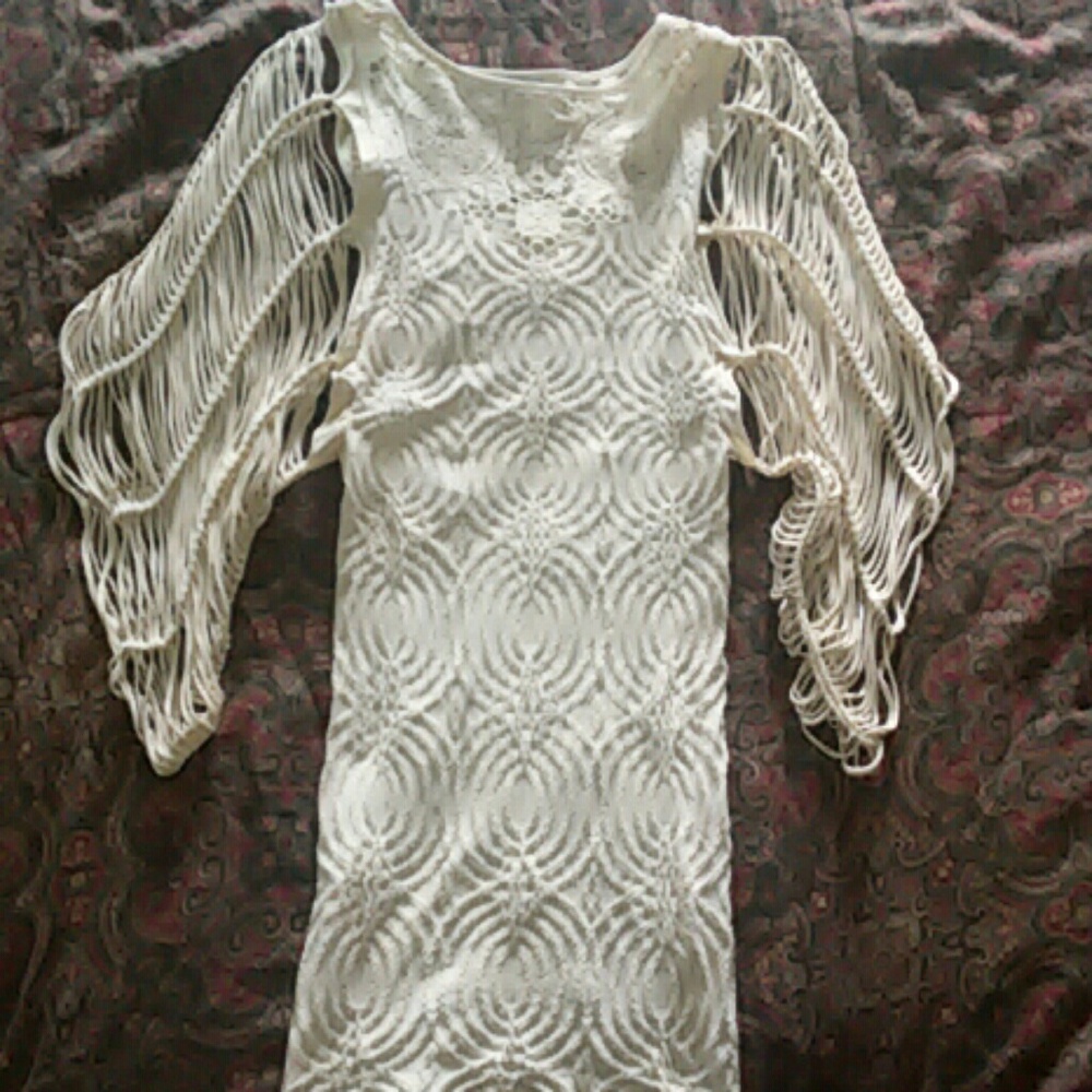 💄cage sleeve  dress💄