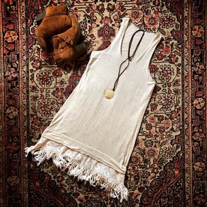 Anthropologie Fringe Dress by Dolan, Size: L
