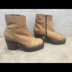 Chunky ankle boots size 6-6.5