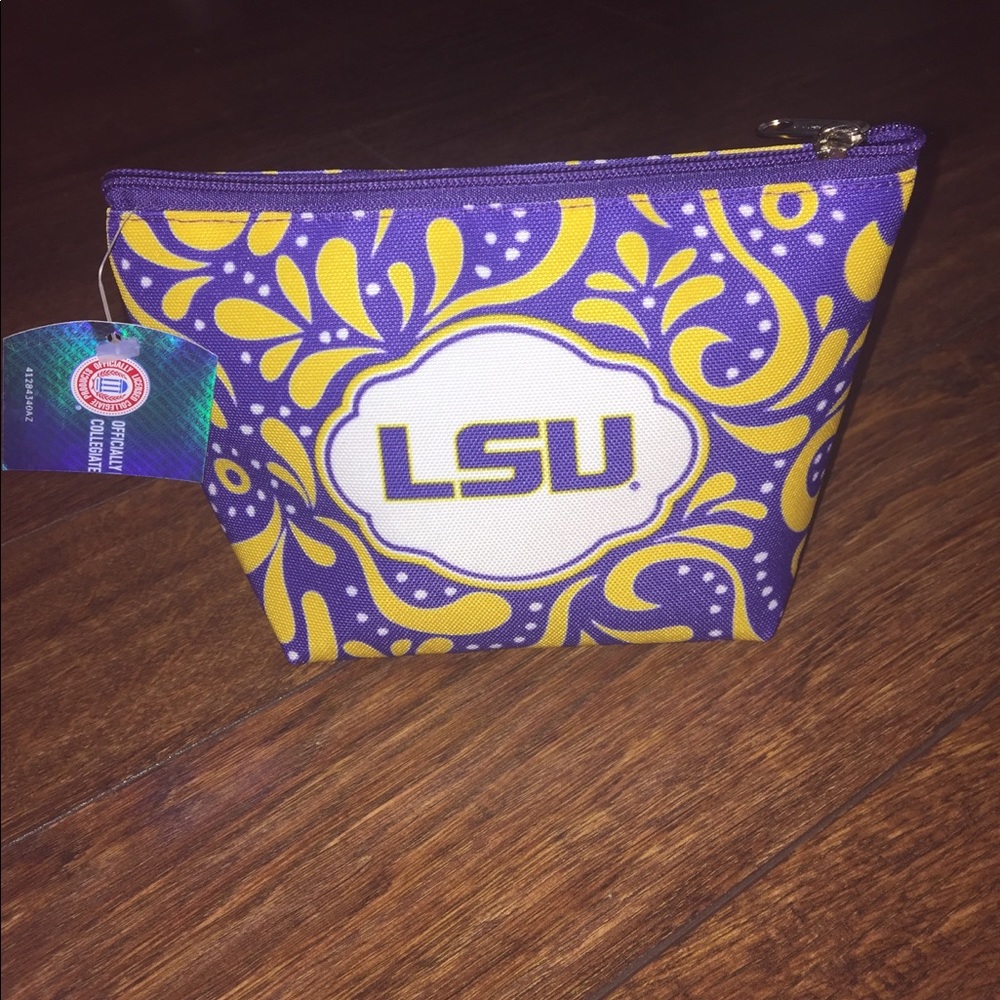 🌟NWT LSU zipper pouch