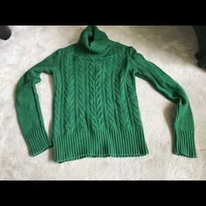 Emerald green turtleneck