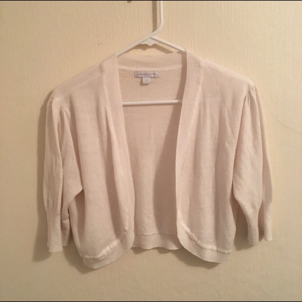 Cream colored shrug