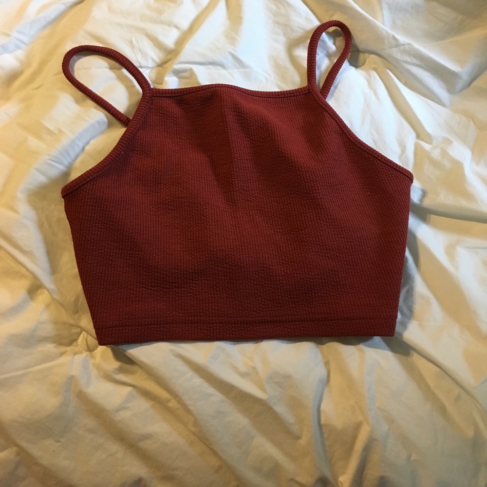 Top shop burnt orange crop top