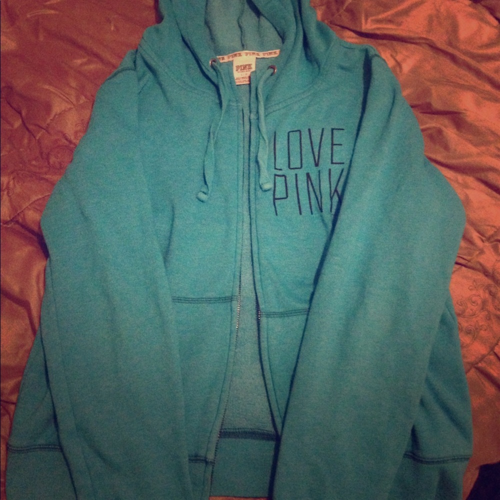 VS Pink zip-up hoodie