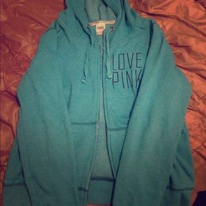 VS Pink zip-up hoodie