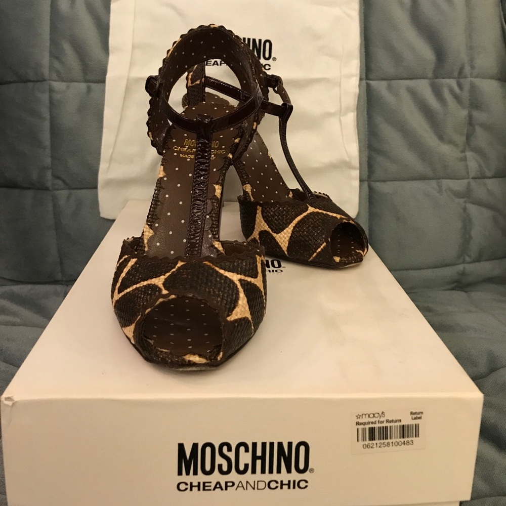 Moschino Cheap and Chic T-strap Heels