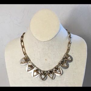 J Crew Statement Gold & Silver Necklace