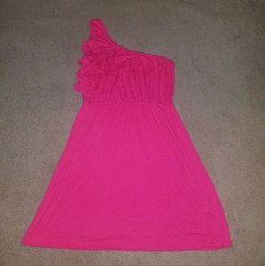 One shoulder dress