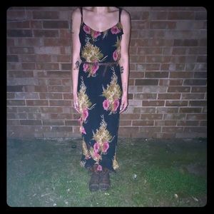Vintage Lapis Floral Maxi