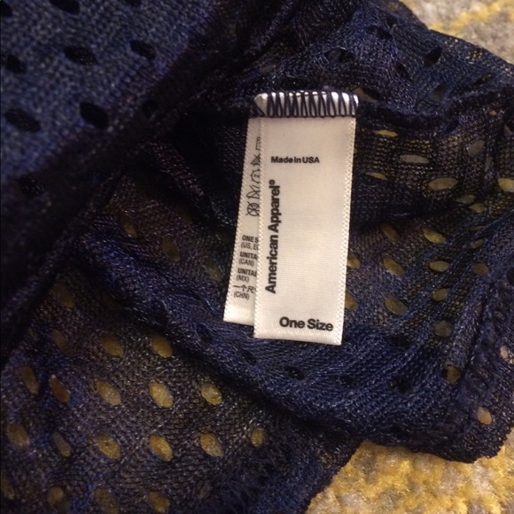 Navy Mesh AA Cropped Mesh Tank - Picture 4 of 4