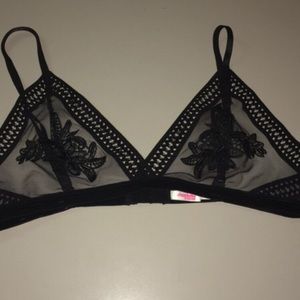 Black mesh bralette