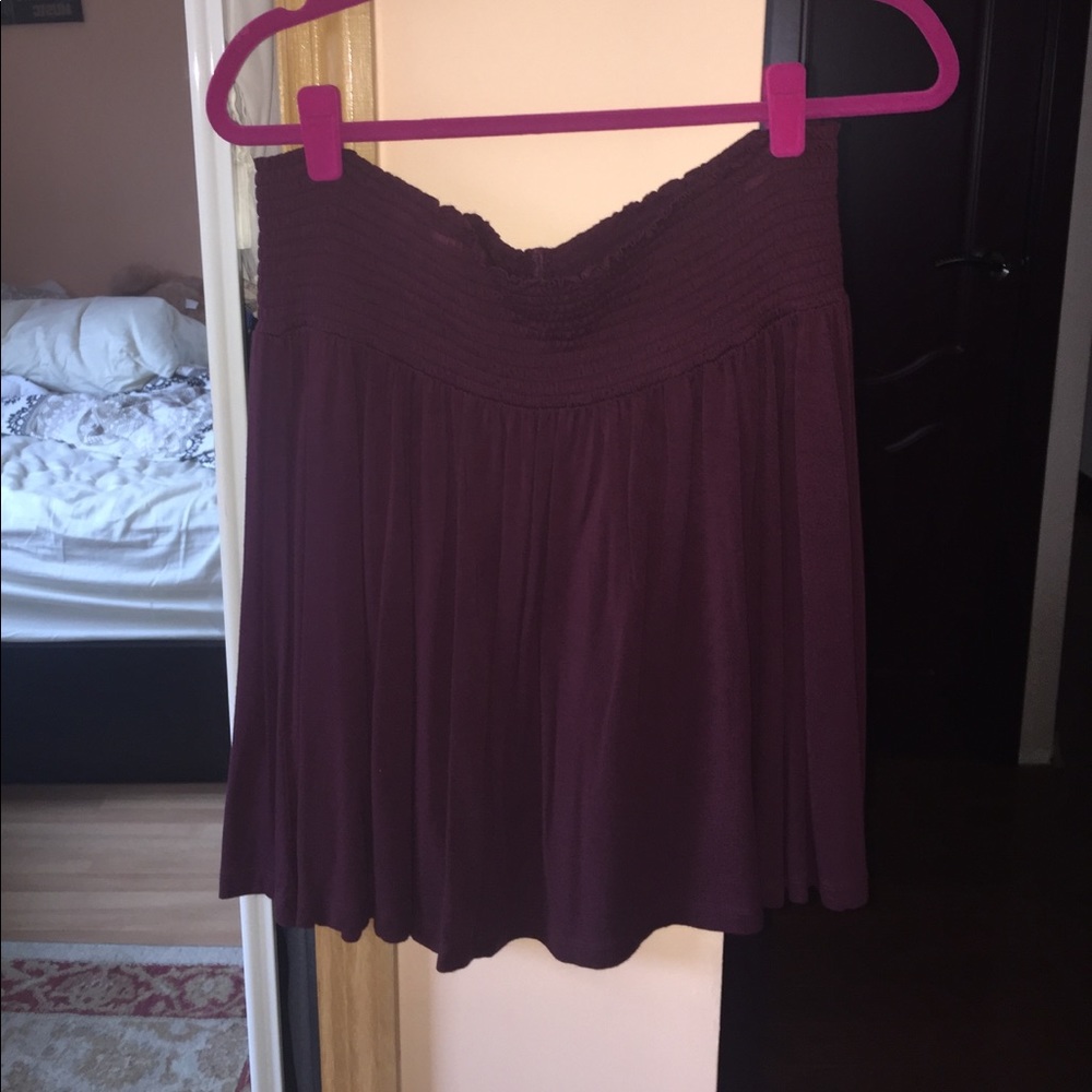 Maroon skater skirt