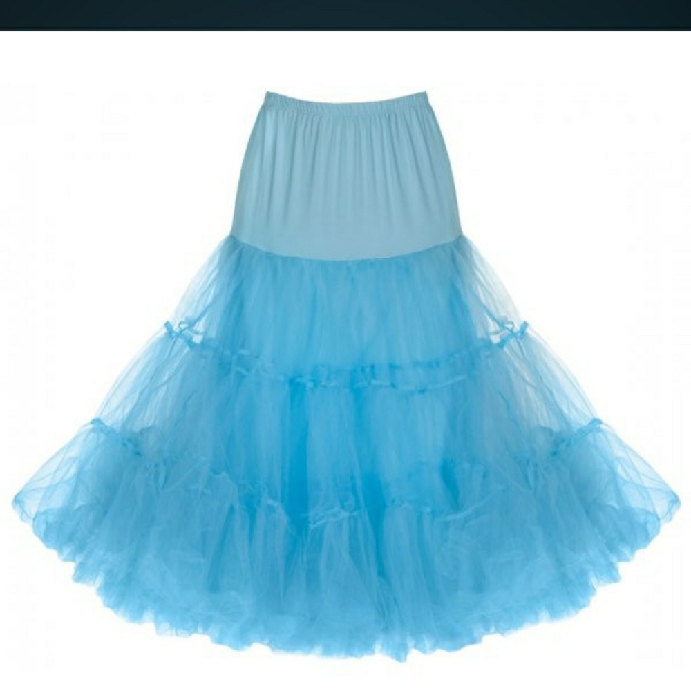 Teal, unworn petticoat