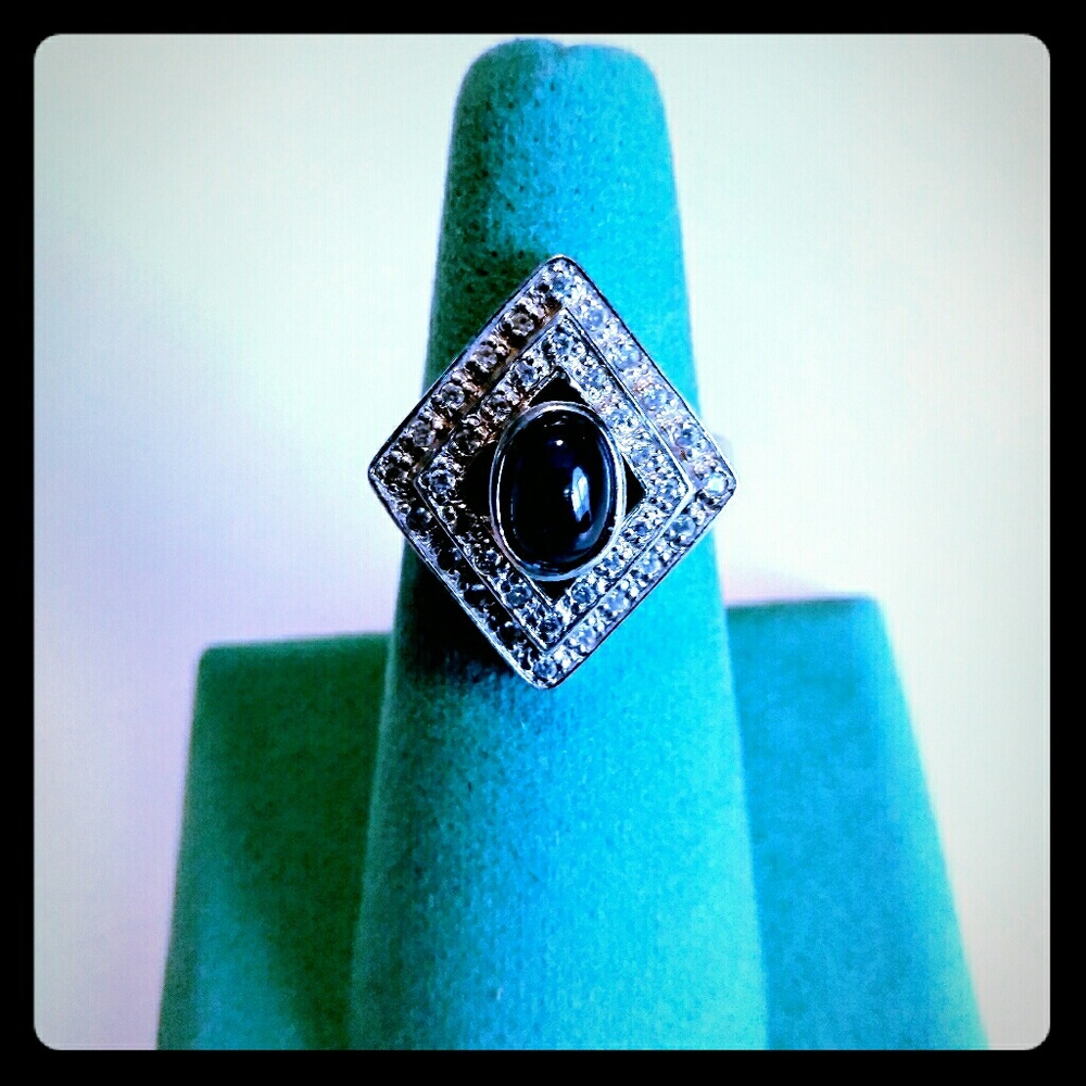 Sapphire Sterling Silver Ring