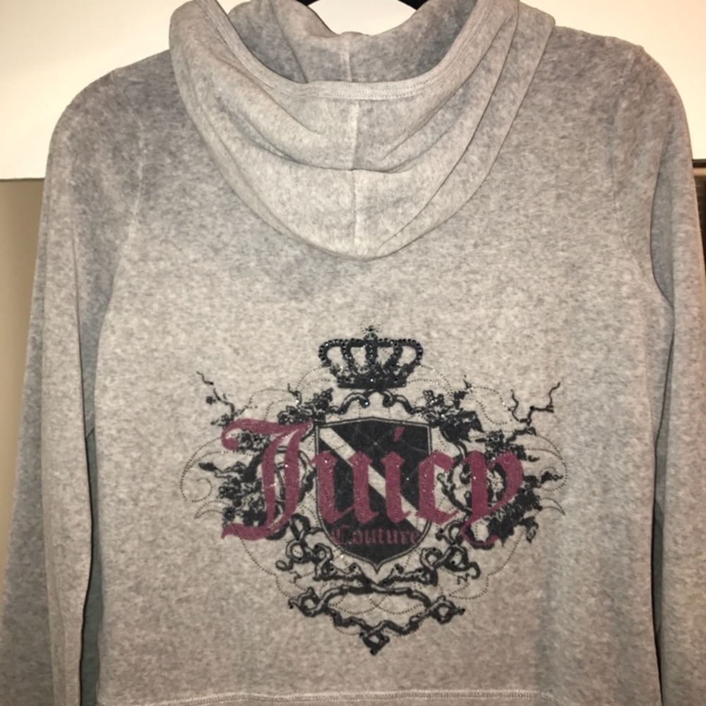 Juicy couture great hoodie sweater with zipper