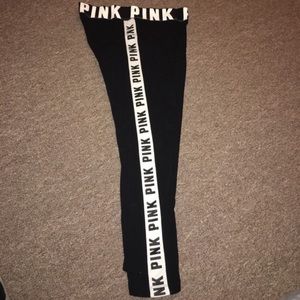 Victoria Secret Pink Logo Leggings