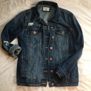 Forever21 distressed denim jacket