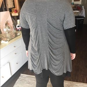 Grey short sleeve vest