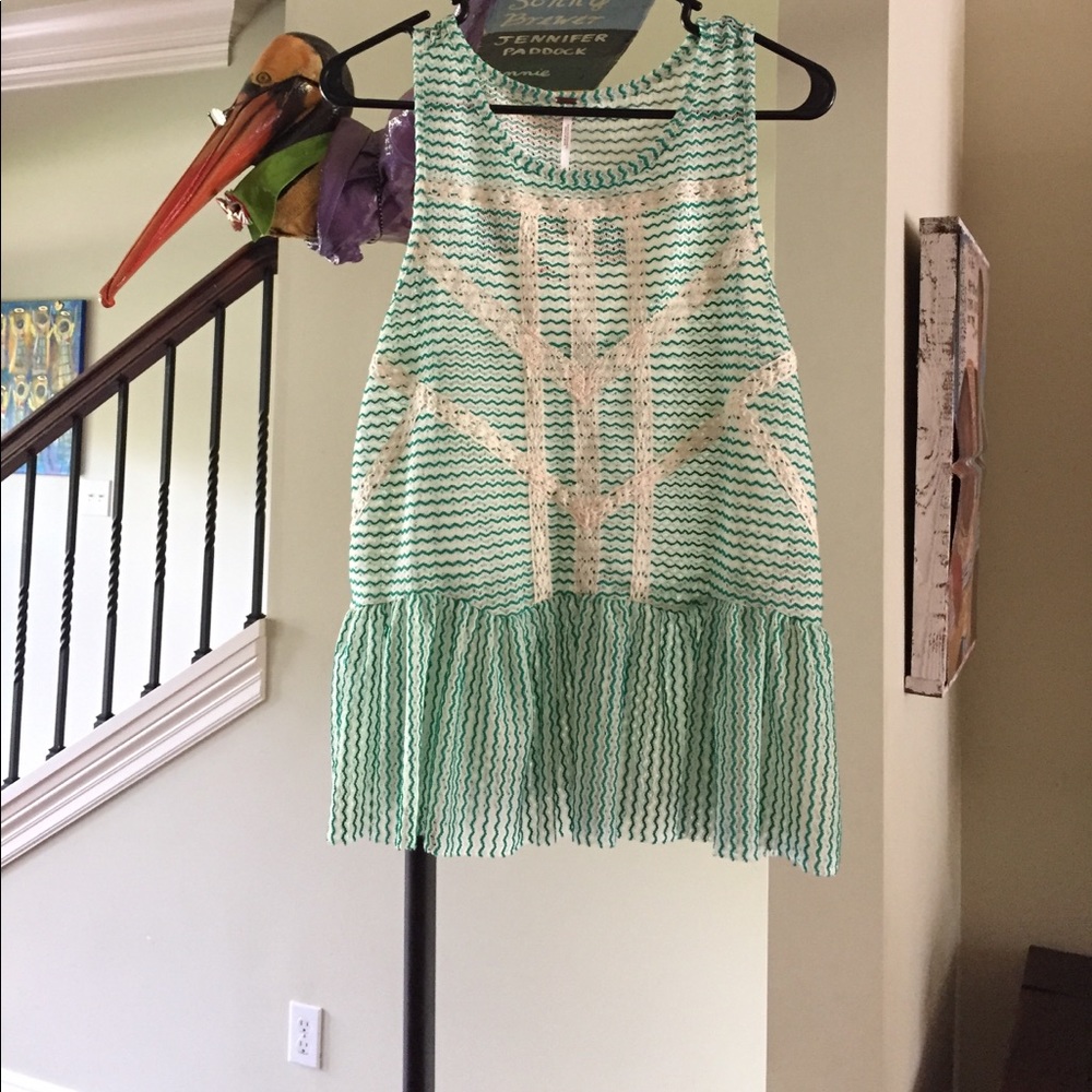 Free People Lace shirt