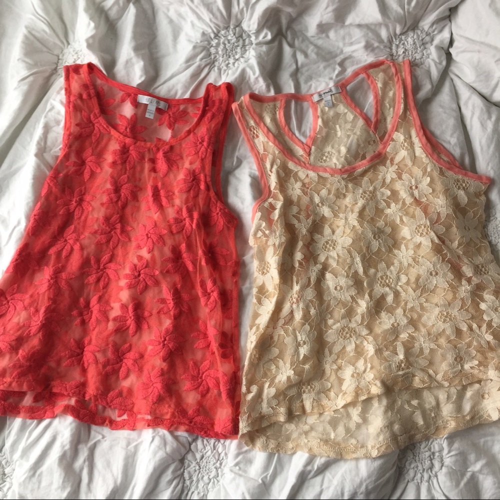 Delias lace tank tops