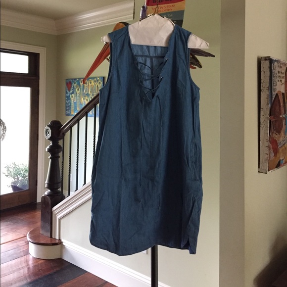 Mod Reef Denim Dress - Picture 1 of 2