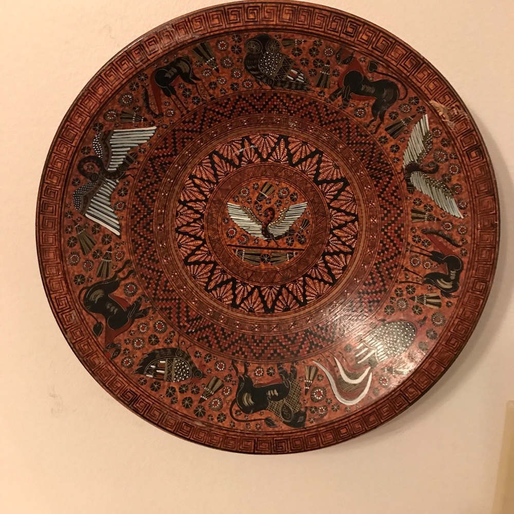 HAND PAINTED CORINTHIAN DESIGN BOWL