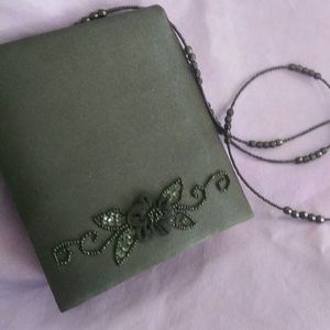 Black Satin Evening Bag