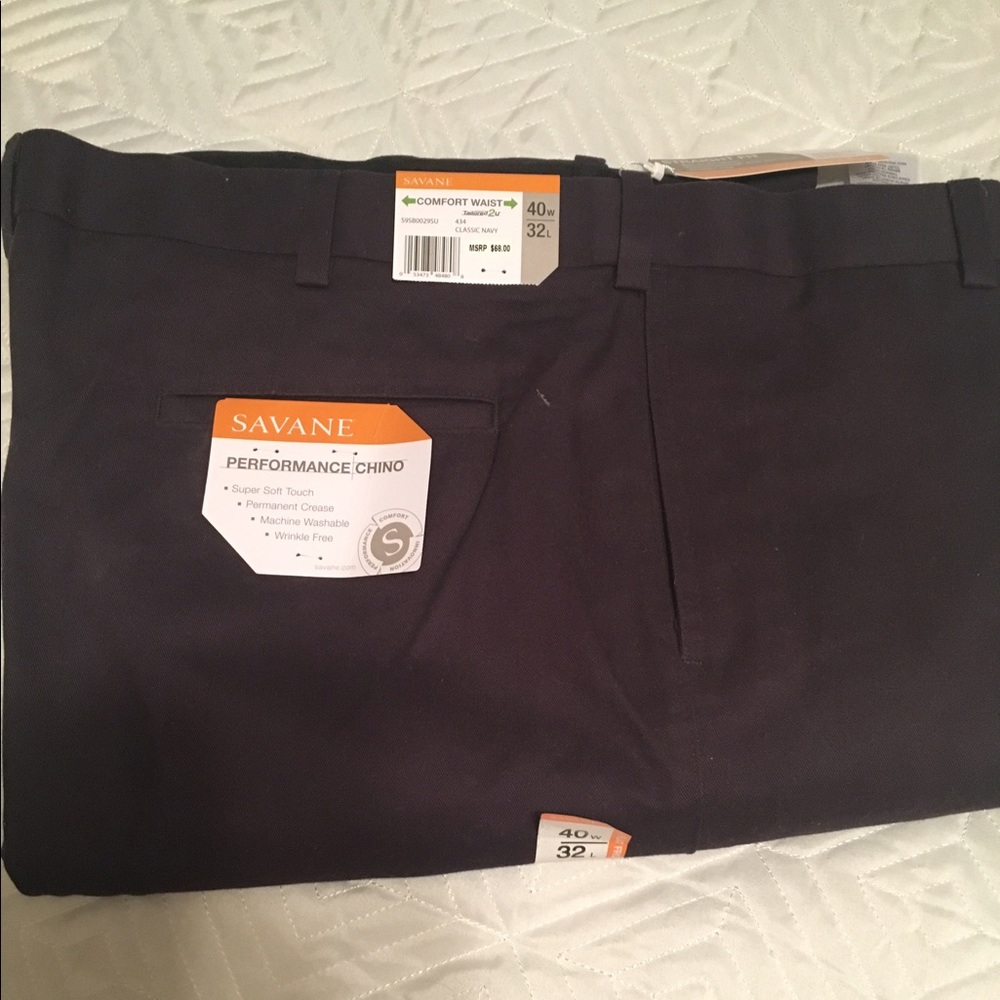 Men's Savane Dress Pants. Size 40x32