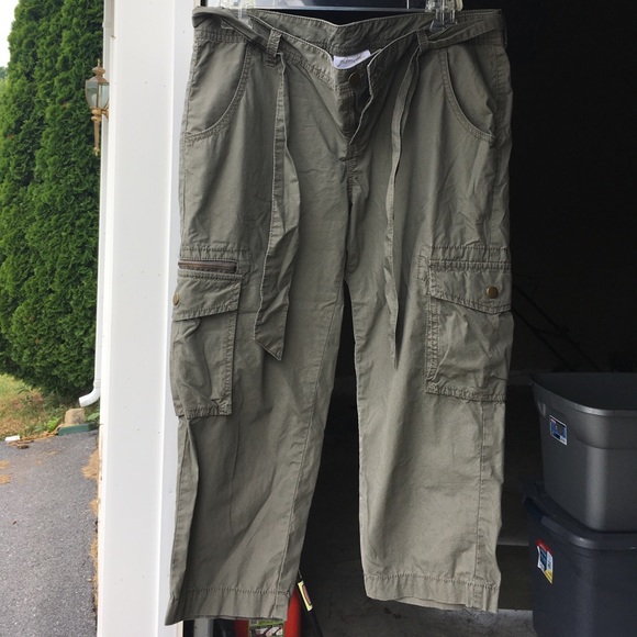 Victoria secret army green capris - Picture 1 of 2