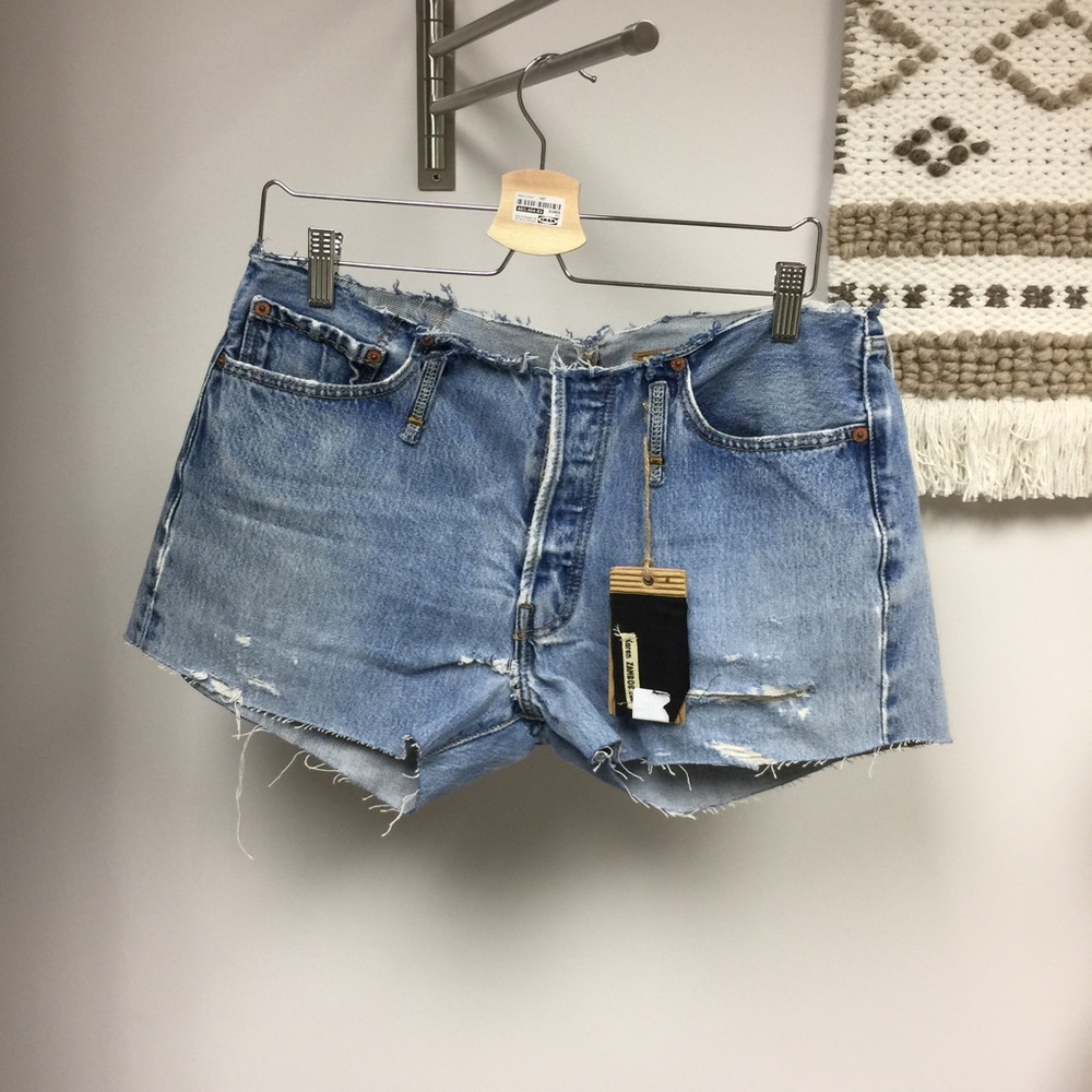 Denim shorts