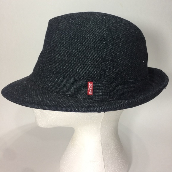 60 off levis Other 💋 Levi's Red Tab Denim Fedora Hat Blue from