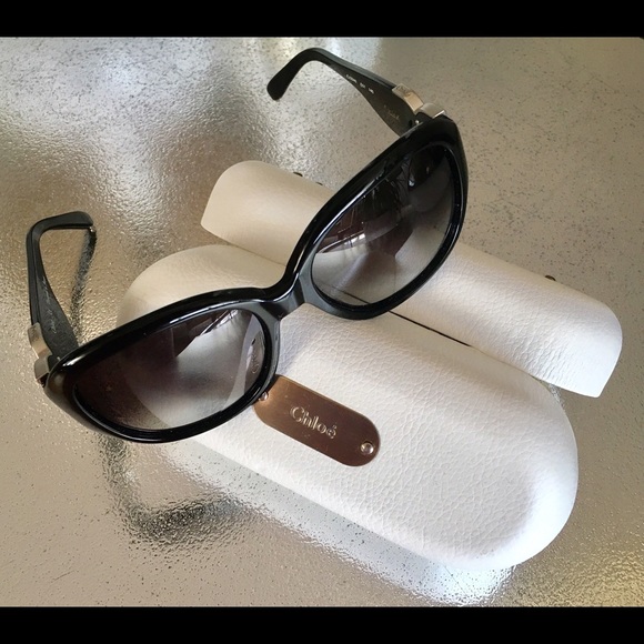 Chloe sunglasses cl2240 black and silver new main image 4