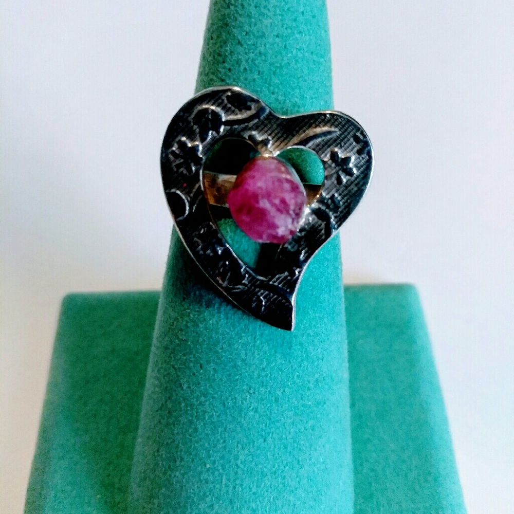 Ruby Sterling Silver Ring