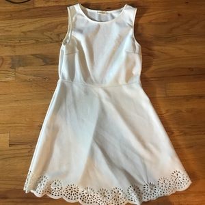 White sleeveless sundress