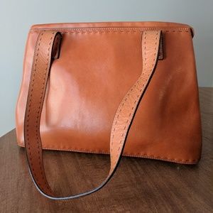Brown Leather Fossil Handbag Purse