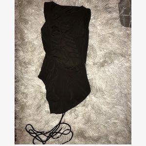 Michael Kors cut out back one piece bating suit
