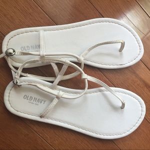 Old navy white sandals