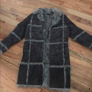 Suede Men's Button down coat