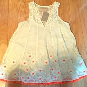 Anthropologie embroidered and embellish top