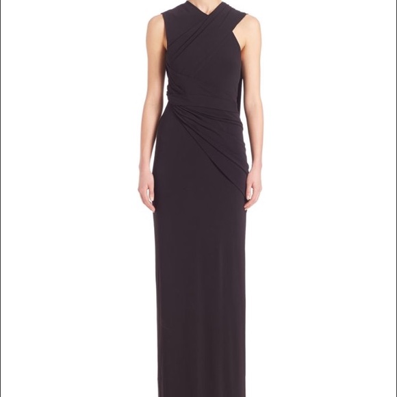 Alexander Wang asymmetric draped gown back cut out - Picture 1 of 3